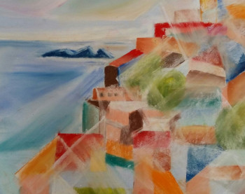 Named contemporary work « Positano », Made by ELFI