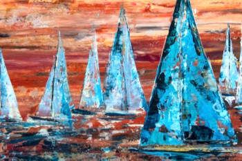 Named contemporary work « Sailing », Made by MARGHERITA RUNCIO