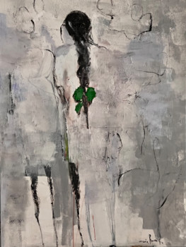 Named contemporary work « Jeune fille au ruban vert », Made by MARIE ROUACH
