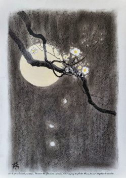 Named contemporary work « Fleurs de cerisier », Made by STEFAN