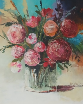 Named contemporary work « Bouquet de printemps », Made by E.BOREL