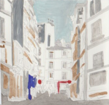 Named contemporary work « Rues de Paris », Made by GALIA LETTRY