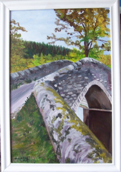 Named contemporary work « Pont de pierres », Made by NADINE MASSET