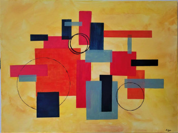 Named contemporary work « Formes géométriques », Made by ANNE LEFèVRE RéMY