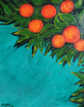 Named contemporary work « Oranger », Made by KOZAR