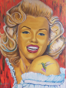 Named contemporary work « Blonde », Made by MARIO GUTIERREZ