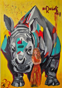 Named contemporary work « Hornless », Made by D'ART VA FLOR