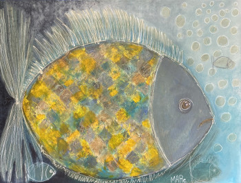 Named contemporary work « PoissonKlee », Made by MAPIE