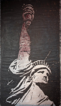 Named contemporary work « Bloody liberty », Made by ERIC ERIC