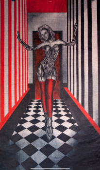 Named contemporary work « Corridor woman », Made by ERIC ERIC