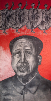 Named contemporary work « Mao et les filles du Moulin Rouge », Made by ERIC ERIC