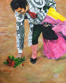 Named contemporary work « Flores para Morante », Made by EDUARDO JIMéNEZ AGUIRRE