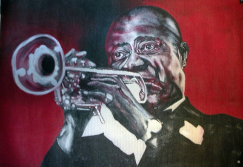 Named contemporary work « Louis Armstrong », Made by ERIC ERIC