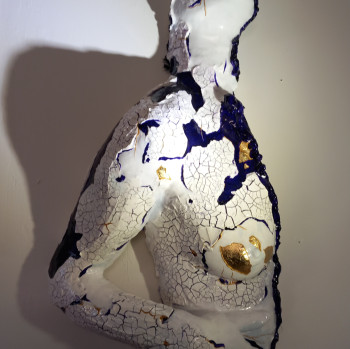 Named contemporary work « Miss Auriane », Made by CATHY'ART