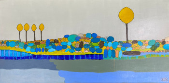Named contemporary work « L'arbre jaune », Made by MAPIE