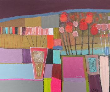 Named contemporary work « Fleurs à la fenêtre 1 », Made by MAPIE