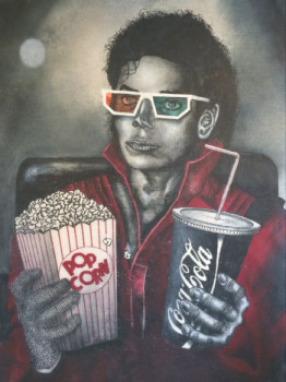 Named contemporary work « Michael Jackson dans le cinéma 3D », Made by ERIC ERIC