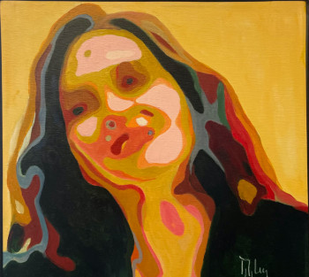 Named contemporary work « Retrato de Isabel Díaz Ayuso », Made by ROMAN MANRIQUE DE LARA