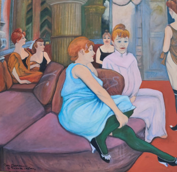 Named contemporary work « "Hommage à Toulouse-Lautrec" », Made by MARC DANCRE