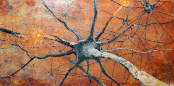 Named contemporary work « neurone », Made by EMILE-ANDRé LESAGE