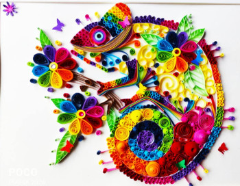 Named contemporary work « Mon quilling ? », Made by PIAPIA CRéA