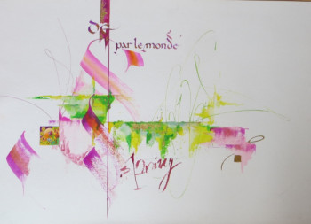Named contemporary work « De par le monde Spring », Made by GARANCE