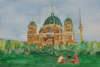 Named contemporary work « La catedral de Berlín », Made by NAJO