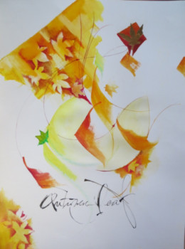 Named contemporary work « Autumn leaf », Made by GARANCE