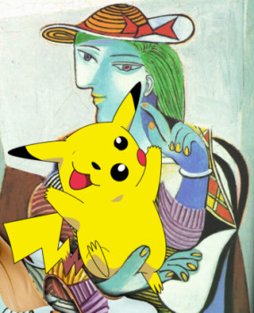 Named contemporary work « Pablo Pikachu », Made by NOLO SANCHESKY