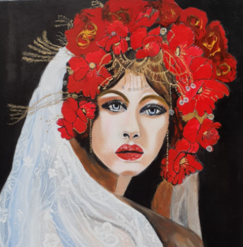 Named contemporary work « La mariée », Made by BRIGITTE BODO