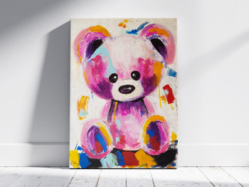 Named contemporary work « Ted'ourson tout en couleur », Made by J.PEDRO