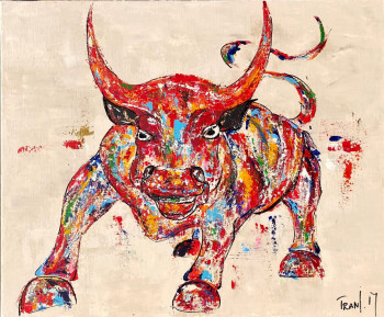 Named contemporary work « "Charging Bull" », Made by MARIE TRANI
