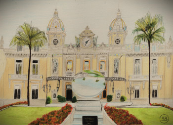 Named contemporary work « Le casino de Monte-Carlo. », Made by PIRDESSINS