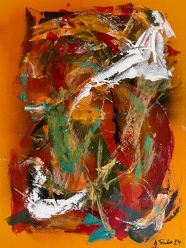 Named contemporary work « Orangeade », Made by A.FRIEDLI