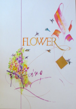 Named contemporary work « Flower in spring », Made by GARANCE