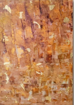 Named contemporary work « Golden Brown », Made by NATHALIE SABBAH