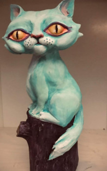 Named contemporary work « Chat », Made by DEEDEE DE MILLE