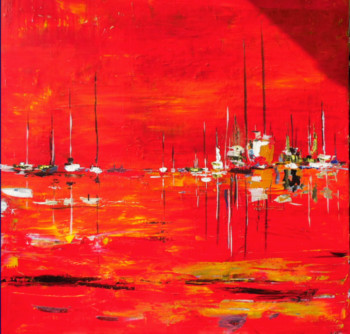 Named contemporary work « une marine en rouge », Made by ERNIE