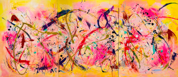 Named contemporary work « L'Abondance du coeur (triptyque) », Made by NASCA