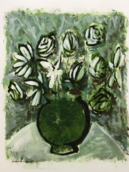 Named contemporary work « Green », Made by SOPHIE GARDIN