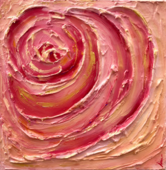 Named contemporary work « Rose », Made by ISABELL DELTELL