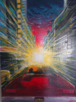 Named contemporary work « Sunset », Made by GINO