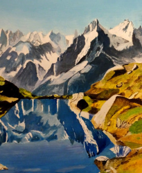 Named contemporary work « les Ecrins », Made by ANDRé BLANC