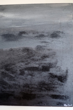 Named contemporary work « Plage noir intense », Made by PEGGY CORSANT