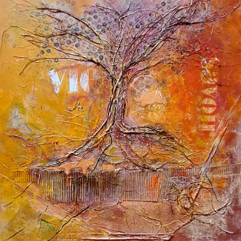 Named contemporary work « L'arbre de vie », Made by CATHY D
