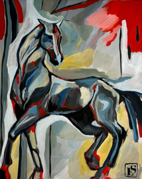 Named contemporary work « Echappées 2 », Made by LAURE SAIGNE