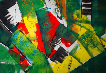 Named contemporary work « JAZZ ABSTRAIT », Made by JACQUES DONNEAUD