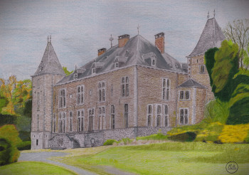 Named contemporary work « Le château de Grune. », Made by PIRDESSINS