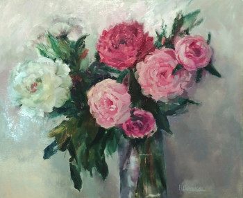Named contemporary work « Bouquet Romantique », Made by IRYNA MALYNOVSKA