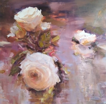 Named contemporary work « Éclat Pastel », Made by IRYNA MALYNOVSKA